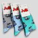 Высокие женские носки с принтом Еноты JuBi р.36-40, 3 пары JB010-348 фото 1