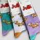 Высокие женские носки с принтом Лисички р.36-40 JuBi, 3 пары B010-350 фото 2