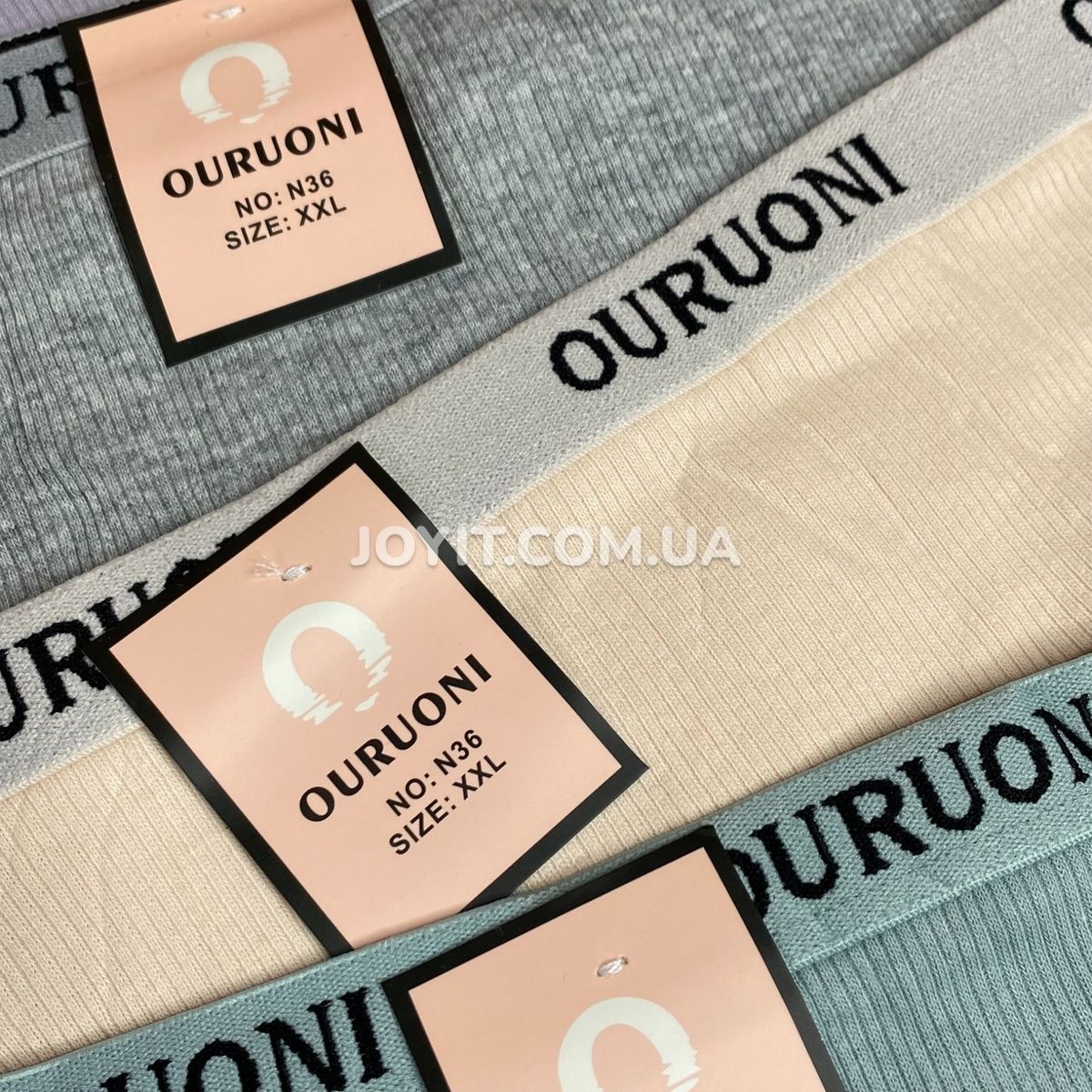 Трусики-американи жіночі бавовняні Ouruoni, 2XL, 4 шт N36 фото