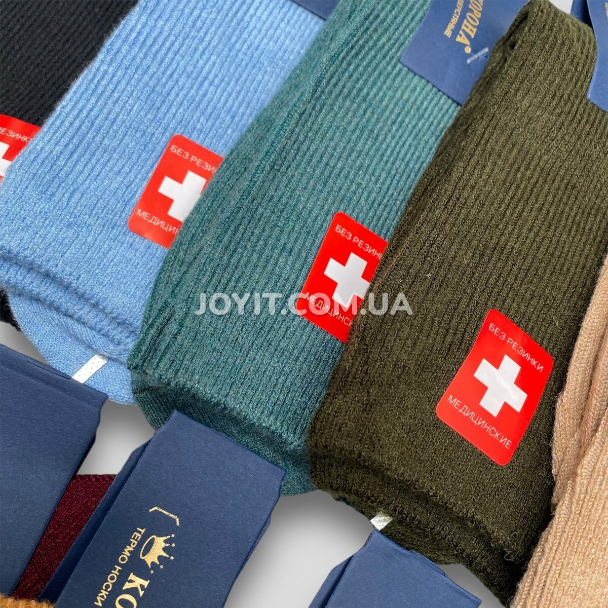 Носки без резинки женские шерстяные высокие Корона 36-41 (10-JB2518/10p) 10 пар 10-JB2518 фото