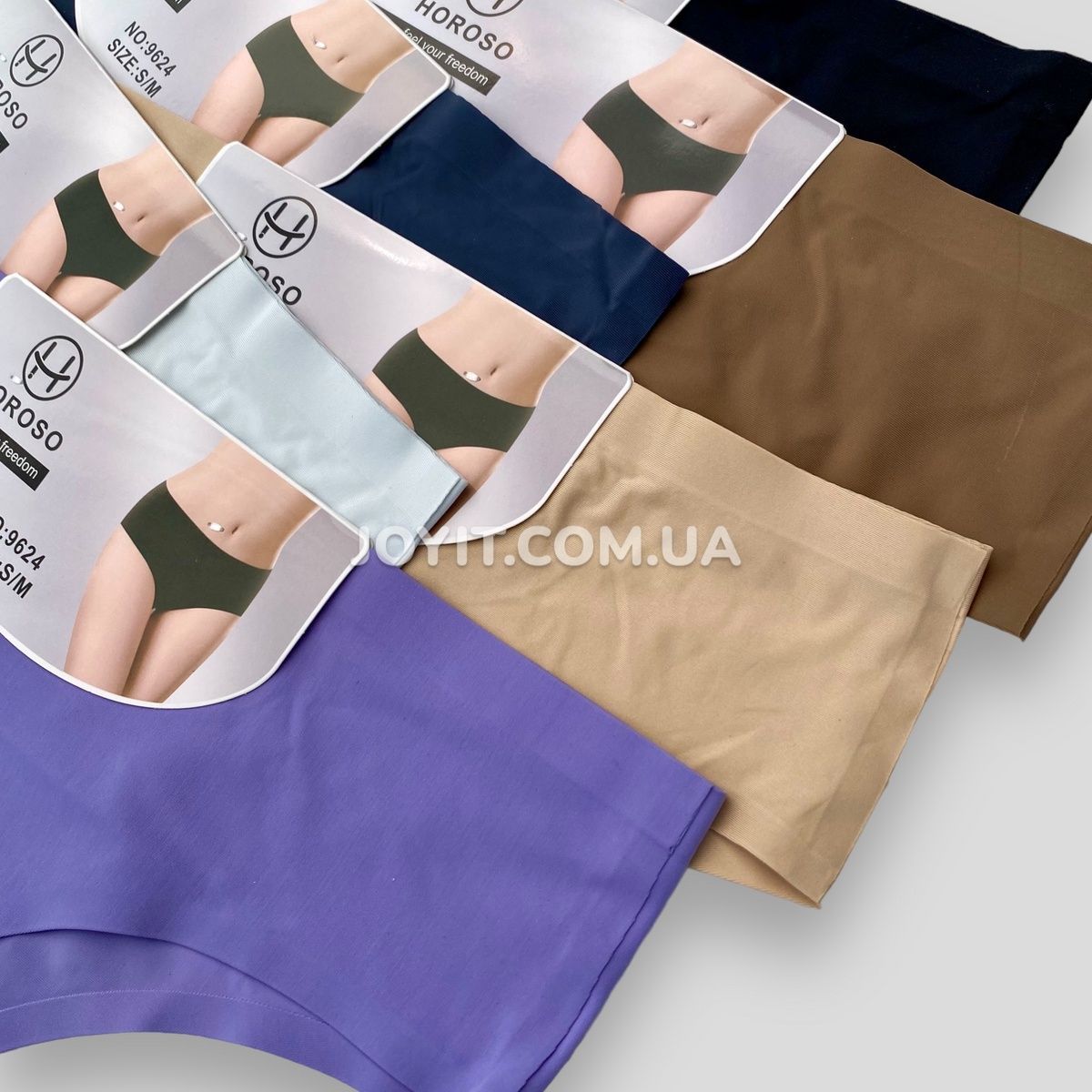 Трусі жіночі бікіні безшовні мікрофібра Horoso S/M L/XL набір 6 шт (9624) 9624 фото