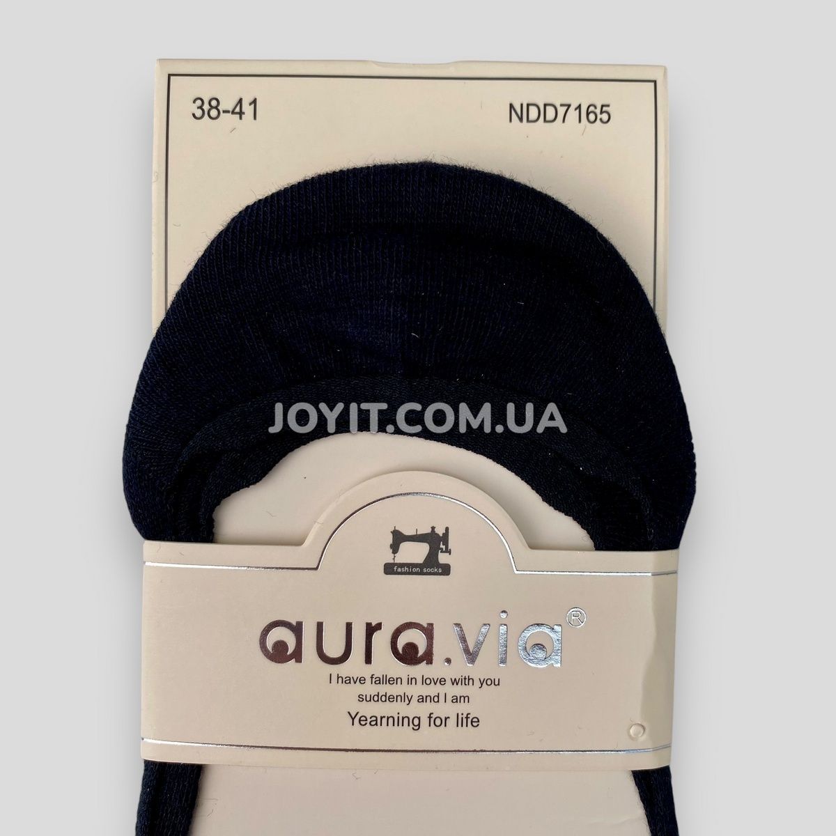 Следы женские чёрные летние на силиконе Aura Via 38-41 (NDD7165) 5 пар NDD7165 фото