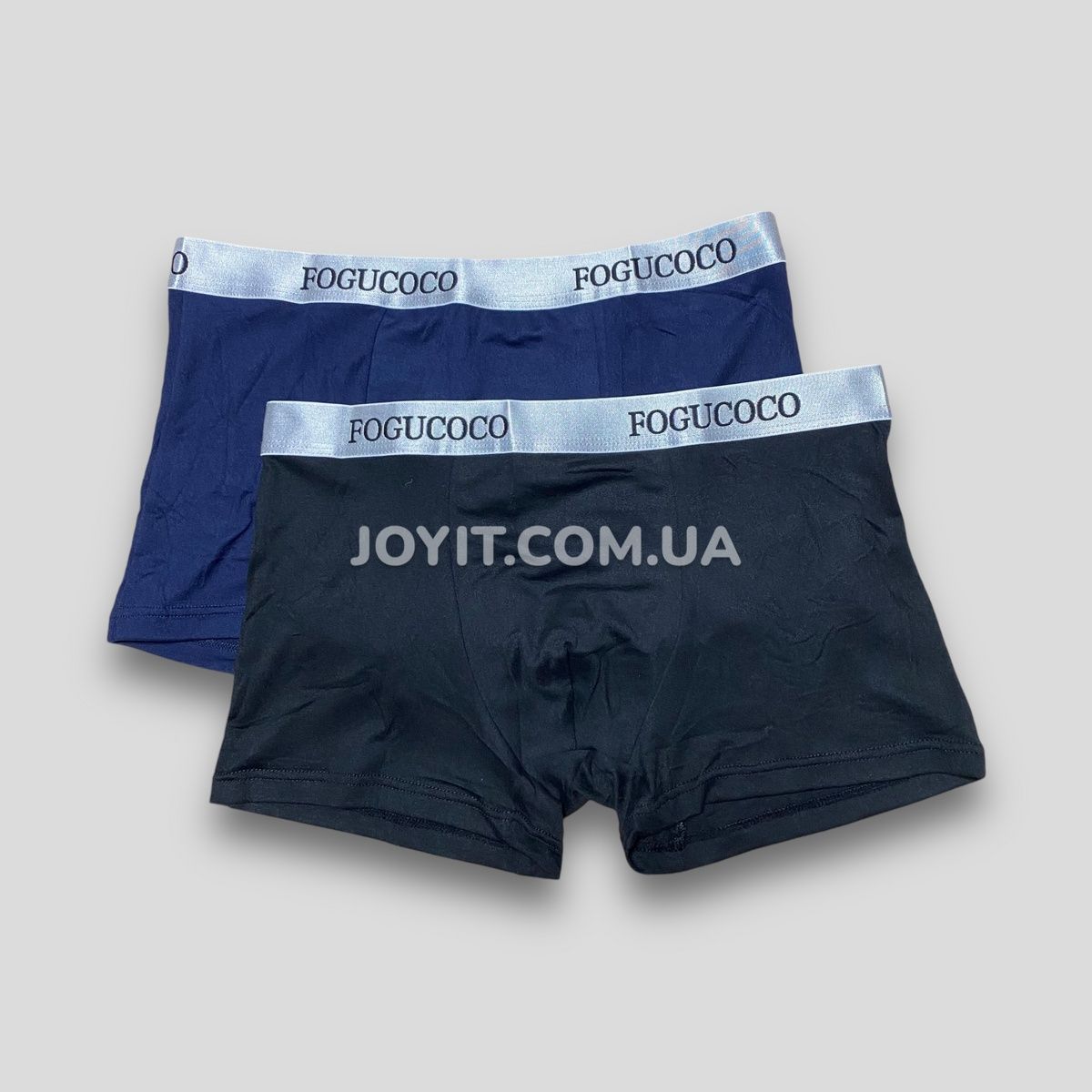 Трусы мужские с широкой резинкой однотонные Fogucoco, 4XL, 2 шт F23003 фото