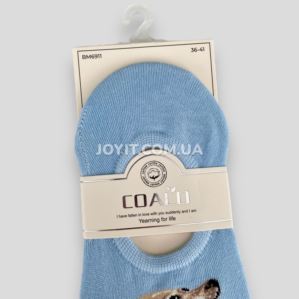 Сліди жіночі літні бавовняні з Песиками Coalo Socks 36-41 (BM6911) BM6911 фото