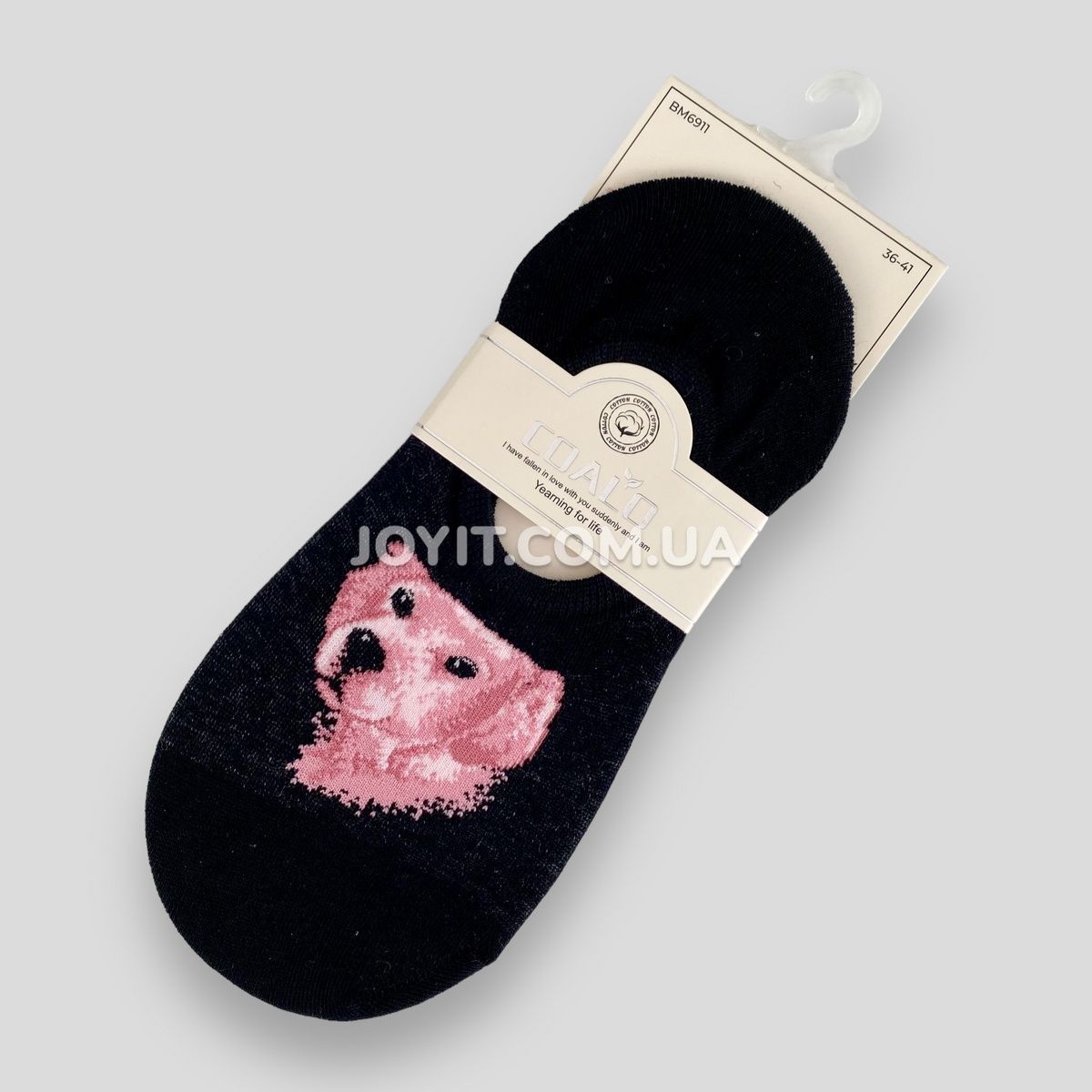 Сліди жіночі літні бавовняні з Песиками Coalo Socks 36-41 (BM6911) BM6911 фото